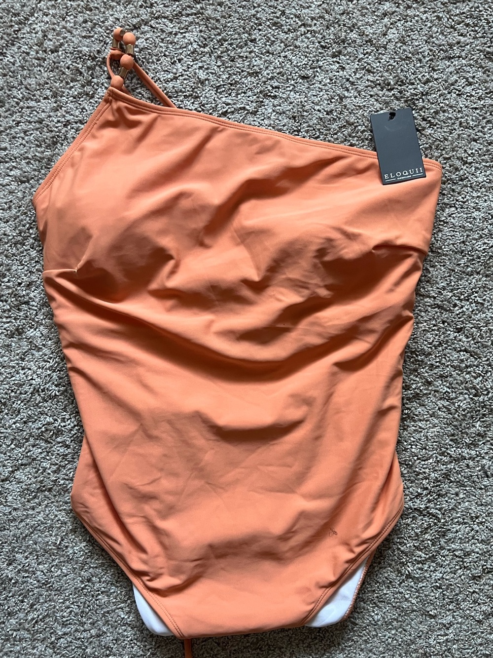 New Eloquii Peach One-Piece Swimsuit